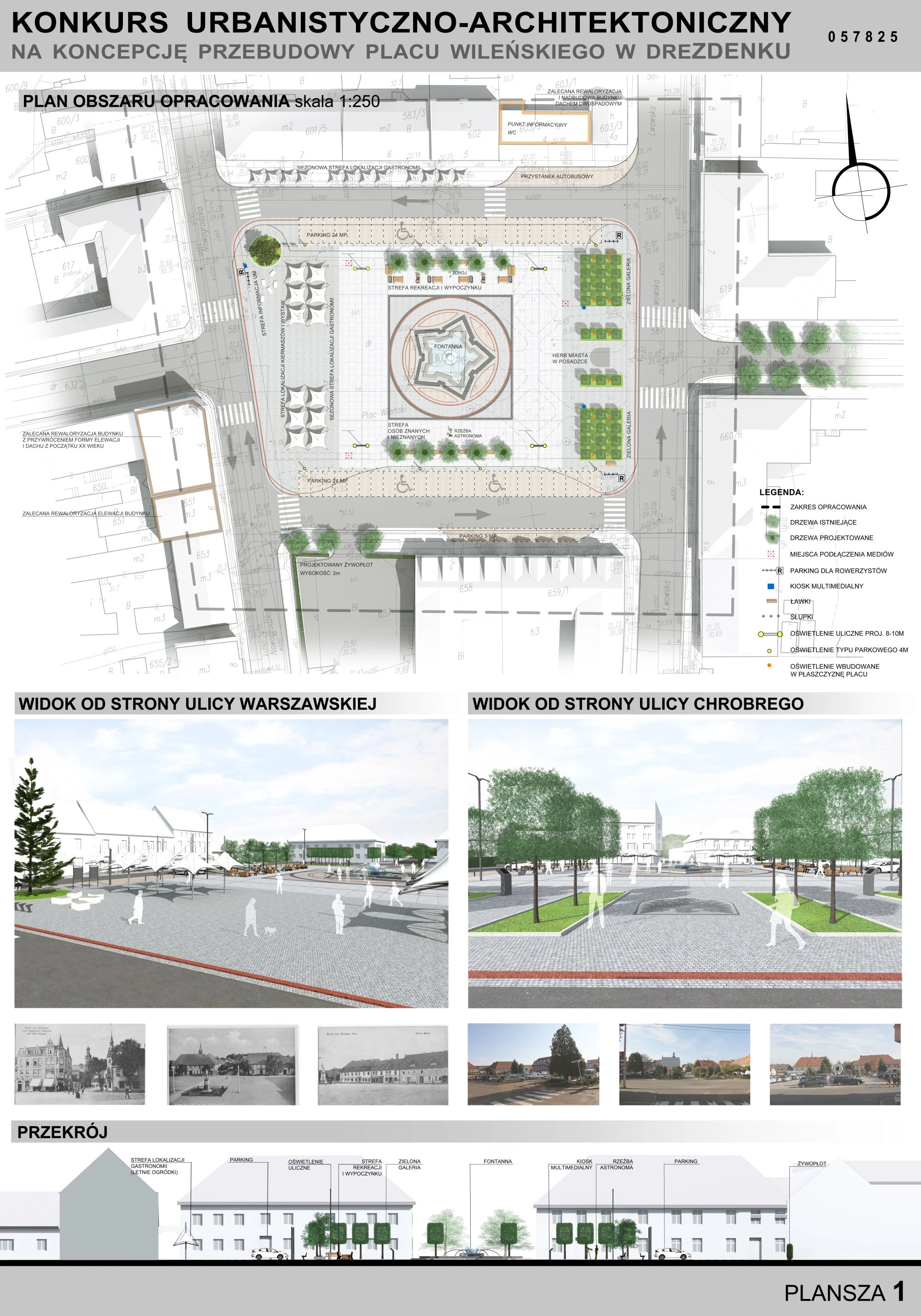 Plac Wileński w Drezdenku — ujęcie 1